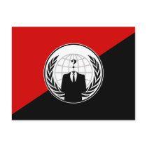 We Are Anonymous Anarchist Flag Post Cards
