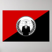 We Are Anonymous Anarchist Flag Posters