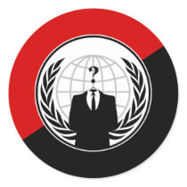 We Are Anonymous Anarchist Flag Sticker