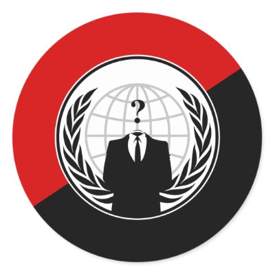 We Are Anonymous Anarchist Flag Sticker