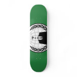 We Are Anonymous Green and Black Flag Skate Board