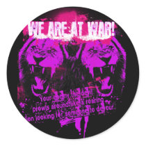 We Are At War stickers