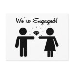 we're engaged, engagement, ring,