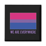 We Are Everywhere magnet (bisexual)