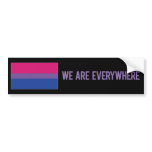 We Are Everywhere sticker (bisexual) Bumper Sticker