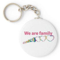 We Are Family Keychains