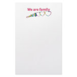 We Are Family stationery