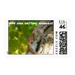 We are getting married! postage stamp