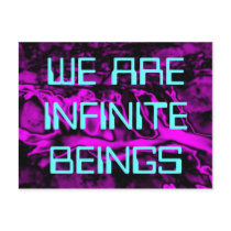 WE ARE INFINITE postcard