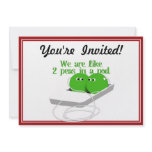 We are Like Two Peas in a Pod Personalized Invitation