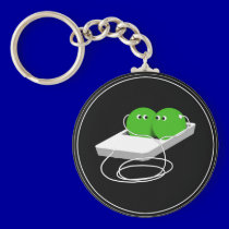 We Are Like Two Peas In A Pod keychains