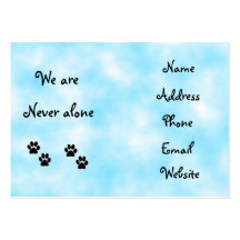 We are never alone-business cards