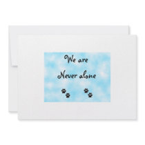 We are never alone-invitations