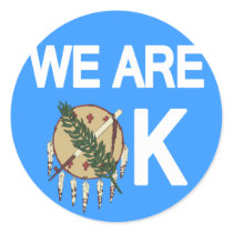 "We Are OK" Oklahoma Tornado Relief Sticker