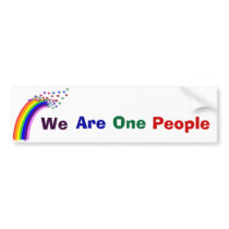 We Are One Bumper Sticker