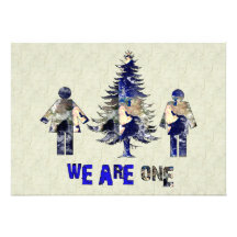 We Are One Custom Invitations