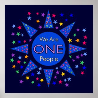 We Are One People Poster