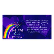 We Are One Picture Card