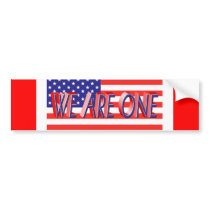 WE ARE ONE President Obama Inauguration bumper stickers