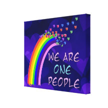 We Are One Stretched Canvas Prints