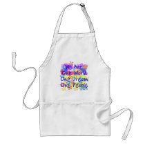 We Are One World Aprons