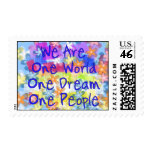 We Are One World Stamp