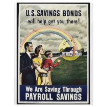 We Are Saving Through Payroll Savings flyers by ww2posters We Are Saving Through Payroll Savings flyers