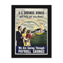 We Are Saving Through Payroll Savings postcards