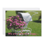 We are so bloomin' happy...we have a girl custom announcement