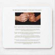 We Are Social Workers Mouse Mat