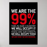 We are the 99% - 99 percent occupy wall street posters