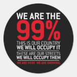 We are the 99% - 99 percent occupy wall street stickers