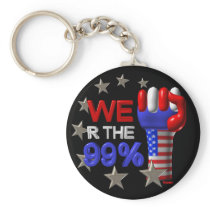 We are the 99 fist on 30 items keychain