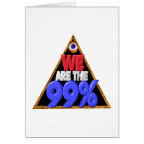 We are the 99% Occupy wall street protest Cards
