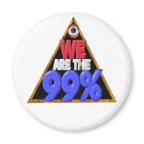 We are the 99% Occupy wall street protest Magnets