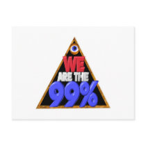 We are the 99% Occupy wall street protest Post Cards