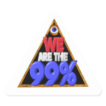 We are the 99% Occupy wall street protest Stickers