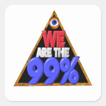 We are the 99% Occupy wall street protest Stickers