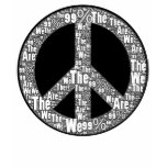 We are the 99% Peace Sign, Black & White on White Shirts
