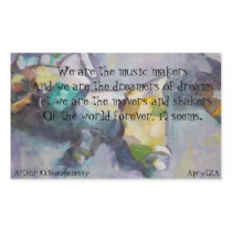 We are the dreamers of dreams rectangle stickers