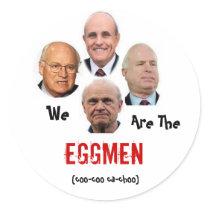 We Are The Eggmen stickers by elfyboy We Are The Eggmen stickers