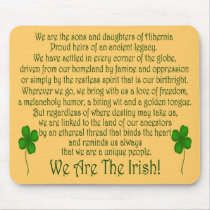We Are the Irish! Mouse Pad mousepads by irishcountry We Are the Irish! Mouse Pad mousepads