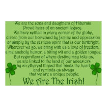 We Are the Irish! Poster Print by irishcountry We Are the Irish! Poster Print