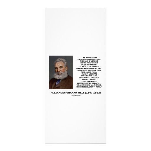 We Are Thinking All The Time Impossible Not Think Rack Card Design