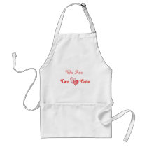 We Are Two Cute - Hearts aprons