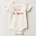 We Are Two Cute - Hearts t-shirts by Scrappintwins We Are Two Cute - Hearts t-shirts