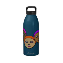 We Are Woman Banner with Trio Drinking Bottles