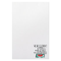 We Be Clubbin Stationery Design