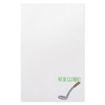 We Be Clubbin Custom Stationery