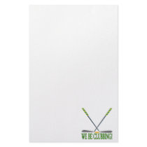 We Be Clubbing Stationery Design
